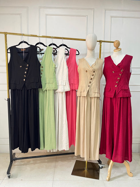 Women Casual Linen Co-Ord Sets